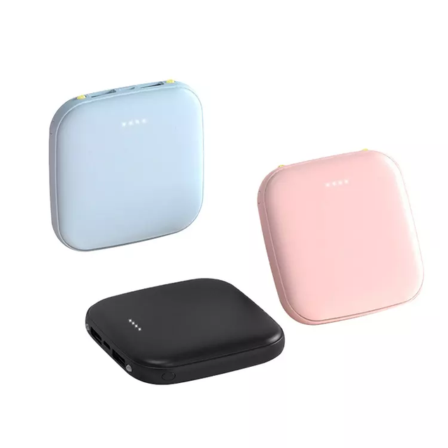 OEM Customized Electronic Gift Mini Powerbank 5000mah Small Pocket Size Led Usb Mobile Phone Portable Power Bank Customized Logo