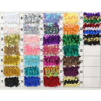 Accessoires de Danse : Coiffe et Ceinture en Dentelle avec Perles et Paillettes sur Cordon Élastique (3 cm, 3 Rangées) – Disponible Toute l'Année – 30 Couleurs – PET