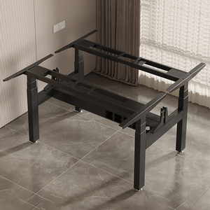 Escritorio de elevación de tres secciones con doble motor opuesto doble personalizado Escritorio de elevación eléctrico de pie síncrono de cuatro patas - Product Image 4