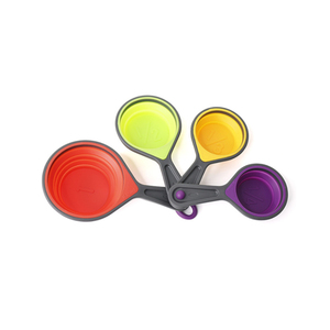 8 Miếng Di Động <span class=keywords><strong>4</strong></span> Trong <span class=keywords><strong>1</strong></span> Có Thể Gập Lại Silicone Pp Xử Lý Cốc Đo Và Bộ Thìa - Product Image 2