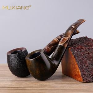 Muxiang Handmade Tobacco Pipe Fragrant Briarwood Freestyle Shape For Men - Product Image 3