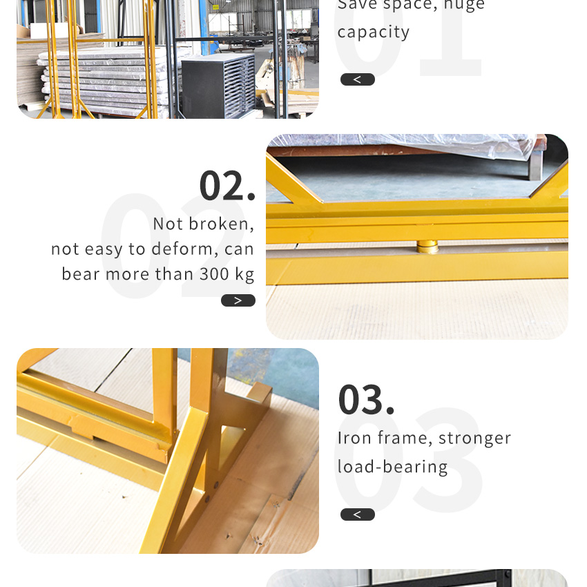 Tsianfan Metal Rotating Quartz Marble Sample Rack Rotate Panel Sintered Stone Slab Rock Plate Large Porcelain Tile Display Stand