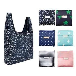 Herbruikbare Shopping Kruidenier Pouch Tassen Wasbaar Opvouwbare Zware Shopping Tassen Grote Milieuvriendelijke Purse Bag