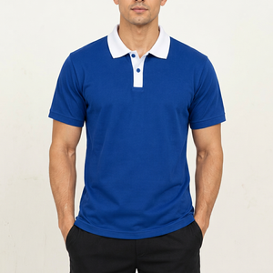 Chemise Oxford pour homme, 100% coton, couleur unie, manches courtes, coupe classique, boutonnée, respirante, séchage rapide, tricotée - Product Image 1