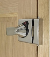 Serrure de porte d'entrée en alliage de zinc, verrouillage à la droite, loquet 40 mm et 60 mm, serrure de sécurité à cylindre unique