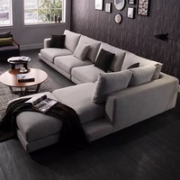 Juego de Sofás Seccionales de Diseño Moderno Beezin Tanzuo, Espuma de Alta Densidad, Modular, Plegable, Extensible, para Apartamentos, Salas de Estar, Hoteles y Gimnasios