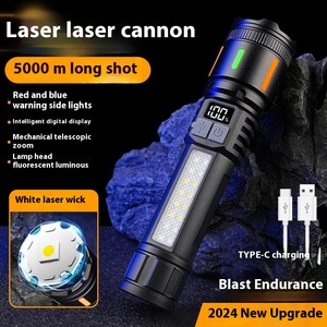 Độ sáng cao dẫn đèn pin cho nhà sử dụng ngoài trời làm việc khẩn cấp Long Range chiếu sáng Side đèn cảnh báo USB Hợp kim nhôm - Product Image 5