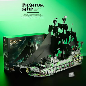 Modelo 3D <span class=keywords><strong>de</strong></span> Barco Fantasma, Perla Negra, Venganza <span class=keywords><strong>de</strong></span> la <span class=keywords><strong>Reina</strong></span> Ana, Bloques <span class=keywords><strong>de</strong></span> Construcción <span class=keywords><strong>de</strong></span> Ladrillos en Miniatura, Juguetes <span class=keywords><strong>de</strong></span> Barco Pirata del Caribe, Venta al Por Mayor - Product Image 4