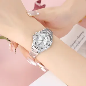 Best Selling Fashion Custom Logo Brand women watch set bracelet gift women watch silver watches for women wholesale