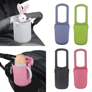 Support de tasse en silicone, jouet de dentition pour bébé, biberon pliable, support de voiture, poussettes pour enfants, cuisine, écologique - Product Image 3