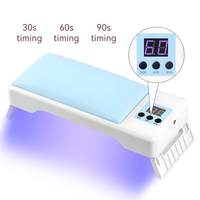 Lampe à ongles UV LED Showell 72W avec coussin repose-bras pour pédicure/manucure, séchoir à ongles électrique, minuterie rapide 30s/60s/99s