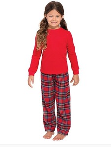 Conjunto de Pijamas Navideños a Juego para Familias, Diseño Personalizado, Cuadros Rojos, Ropa de Dormir POD, Compatible con Dropshipping, Pijamas de Navidad - Product Image 5