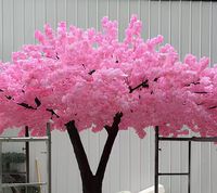 Kommerzieller Weißer Kirschblütenbaum - Umweltfreundlicher Baum mit LED-Lichtern, Schmetterlingen & Vögeln für Einkaufszentren und Hoteldekoration
