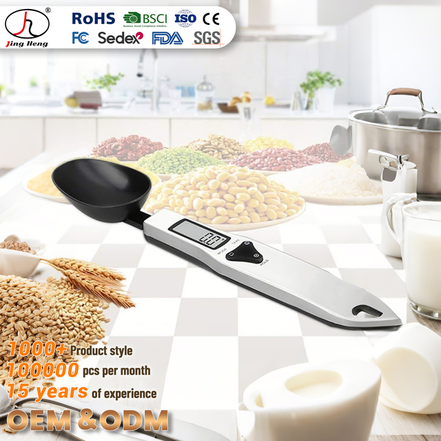 Premium Accurate Digital Kitchen Scale Spoon Scale Food Scale with Smart Features AAA Battery Powered for Cooking Baking
