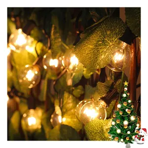 Водонепроницаемые рождественские декоративные гирлянды IP44 E12 Luces для двора, Сказочная гирлянда, подвесной комплект