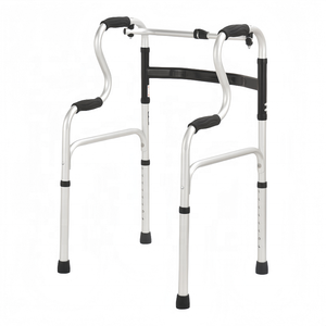 <span class=keywords><strong>Andador</strong></span> Ligero de <span class=keywords><strong>Aluminio</strong></span> con Doble Curvatura para Personas Mayores, Ayuda de Movilidad Resistente, LANSING MEDICAL LSZXQ-915AJ, Capacidad de 125 kg, con Ruedas - Product Image 4