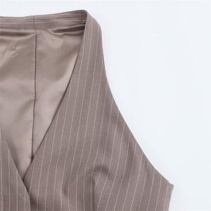 SHENZHU abbigliamento <span class=keywords><strong>donna</strong></span> 2025 primavera nuova giacca abito retrò <span class=keywords><strong>gilet</strong></span> corto con scollo a V cintura sottile Top 2010812 6929403 - Product Image 5