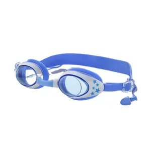 Children's swimming goggles, waterproof and anti fog high-definition cartoon fun silicone swimming goggles for children