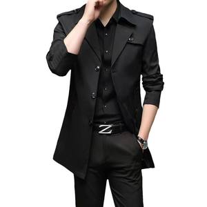 <span class=keywords><strong>Manteau</strong></span> coupe-vent décontracté pour <span class=keywords><strong>homme</strong></span> Nouveau col montant-Liquidation Petites tailles moyennes et longues pour le printemps et l'automne pour papa - Product Image 5