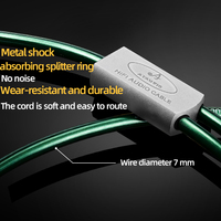 Câble audio USB haut de gamme pour X10 OCC Type-C double RCA mâle, fiches plaquées or pour haut-parleur de voiture, amplificateur, microphone, téléphone