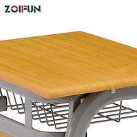 Bureau et chaise d'occasion pour étudiants, mobilier d'extérieur, tables d'étude pour enfants, ensembles de bureaux avec porte-livres métallique