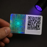 Étiquette de sécurité holographique personnalisée, code QR en forme d'arche, autocollant anti-contrefaçon inviolable pour l'emballage de parfums et de cosmétiques