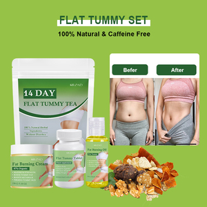 Fat burner Set Flacher Bauch Tee Fat burner Pillen Fett verbrennungs creme Massage Fett verbrennungs öl
