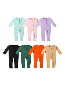 Combinaison en fibre de bambou personnalisée pour nouveau-nés et tout-petits, vêtements d'été pour la climatisation, fermeture éclair, <span class=keywords><strong>pyjama</strong></span> pour tout-petits - Product Image 4