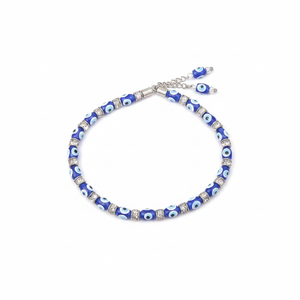 1x20 cm Plastic Evil Eyes Rosary Fine <b>Beaded</b> <b>Bracelet</b> - Product Image 2