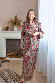 Robe de bain longue style bohème – Robe décontractée de style bohème avec tissu doux, design long et coupe confortable pour femmes - Product Image 6