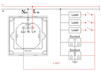 Interrupteur de carte-clé RFID pour hôtel ABLE 40A, économiseur d'énergie intelligent avec CE RoHS