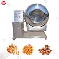 Machine de revêtement d'arachide au caramel en acier inoxydable machine de revêtement d'amande de noix de cajou noix d'arachide
