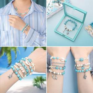 <span class=keywords><strong>Kit</strong></span> de bricolage 24 grilles Ocean Series avec perles en argile et tranches-Accessoires pour colliers et bracelets de perles faits à la main, coffret - Product Image 3