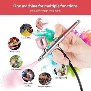 <span class=keywords><strong>Kit</strong></span> aérographe portable avec 3 niveaux de pression, mini <span class=keywords><strong>compresseur</strong></span> d'air rechargeable pour maquillage, <span class=keywords><strong>peinture</strong></span> corporelle et nail art - Product Image 4