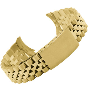 universel en acier inoxydable à cinq perles Jubilee <span class=keywords><strong>de</strong></span> 18 à 22mm, <span class=keywords><strong>bracelet</strong></span> respirant avec <span class=keywords><strong>boucle</strong></span> tortue pour DJ - Product Image 2