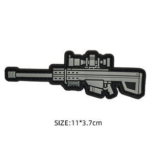 3D PVC chiến thuật ngoài trời Túi Sticker vá cao su huy hiệu nhỏ giọt nhãn phiên bản Q với móc các bản vá lỗi tại chỗ bán buôn - Product Image 5