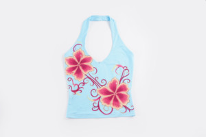 Floral Print Open Back Halter Neck <b>Top</b> Ins Vintage Hot Girl Flattering Basic Vacation Casual Sleeveless <b>Top</b> - Product Image 6