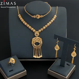 Supplier Brazilian Vermeil Gold African Jewelry Sets Ring Hawaiian 18K 24k Gold Plated Turkish Jewelry Wholesale