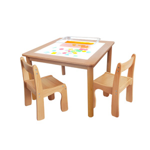 Eibele <span class=keywords><strong>Montessori</strong></span>, muebles de madera para el aula de la escuela preescolar, <span class=keywords><strong>mesa</strong></span> de <span class=keywords><strong>luz</strong></span> LED para jardín de infantes, equipo de gimnasio sensorial para niños - Product Image 1