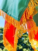 Drapeau du Kurdistan HaniHani 150x90cm avec soleil doré et franges - Symbole de la liberté, de l'unité et de la fierté - Biji Kurdistan Chine Événements patriotiques