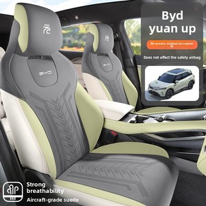 Pour 2024 BYD Yuan up Kits intérieurs 5 places housses de siège de voiture personnalisées ensemble complet en cuir Style sport - Product Image 1