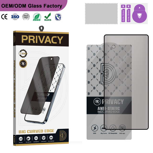 For Samsung All Series 1pcs Packing 9H Hardness Privacy Tempered Glass Screen Protector Anti Scratch Bubble Free Installation