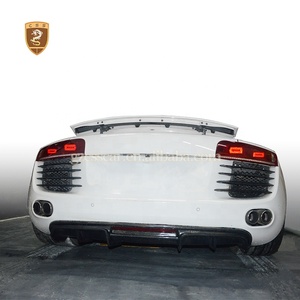 Offre Spéciale diffuseur de lèvre arrière de voiture de fibre de carbone de finition brillante de style de Css pour <span class=keywords><strong>Audi</strong></span> <span class=keywords><strong>R8</strong></span> <span class=keywords><strong>V10</strong></span> - Product Image 2