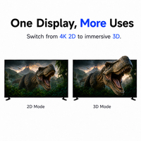 Téléviseur intelligent Bestar 86 pouces 4K 3D passif avec affichage visuel immersif pour les chambres d'hôtel, les complexes hôteliers et les appartements