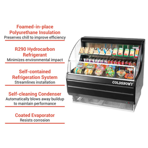Réfrigérateur commercial double face multi-étagères pour fruits et légumes de supermarché - Product Image 2