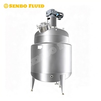 Cuve de mélange automatique pour produits chimiques et cosmétiques en acier inoxydable SUS 304/316L avec chauffage