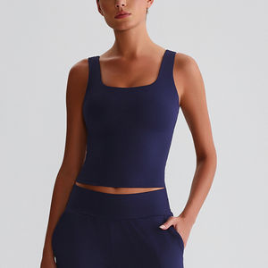 Longline Yoga yeleği yerleşik destekli sporcu sütyeni çıplak hissediyorum kayış üst Fitness geri spor giyim ve koşu egzersiz artırıcı - Product Image 1