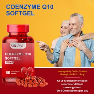 Coenzyme Q10 de marque privée 200mg Softgels de soutien à la santé Supplément pour la santé cardiaque et vasculaire - Product Image 5