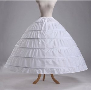 QUEENSGOWN Hotsale en Stock robe de mariée <span class=keywords><strong>jupon</strong></span> robe de bal jupons jupe noir et blanc avec sous-vêtements en os - Product Image 1