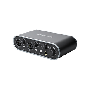 Saramonic mv-mixer double canal professionnel USB, Interface Audio, studio <span class=keywords><strong>d</strong></span>'enregistrement pour l'écriture <span class=keywords><strong>de</strong></span> chansons, <span class=keywords><strong>instrument</strong></span> <span class=keywords><strong>de</strong></span> <span class=keywords><strong>musique</strong></span> en Streaming - Product Image 1